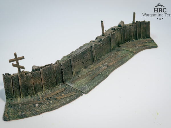 45-degree modular trench sections for tactical battlefield layouts, 28mm scale terrain.