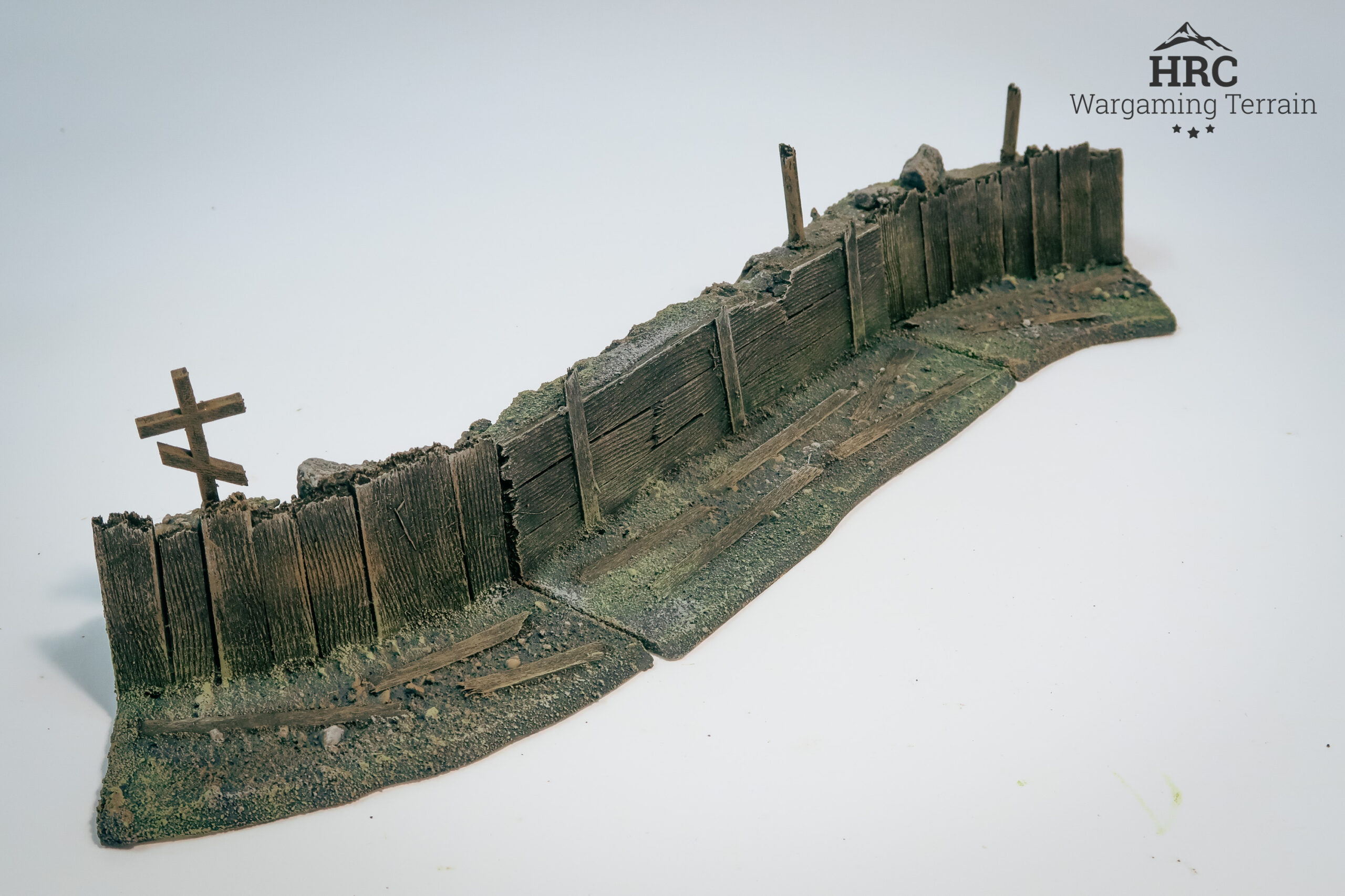 45-degree modular trench sections for tactical battlefield layouts, 28mm scale terrain.